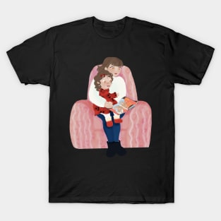 Mother and Daughter Reading books T-Shirt